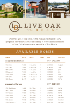 Experience the beauty of Live Oak Creek in Fort Worth