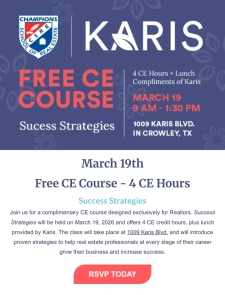 FREE Realtor CE Class March 19 📚 + Spring Stampede Rescheduled