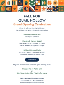 Fall for Quail Hollow During Our Grand Opening Celebration!