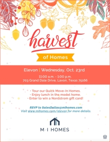 Fall in Love During Our Harvest of Homes at Elevon