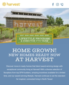Find Your New Home in Harvest!