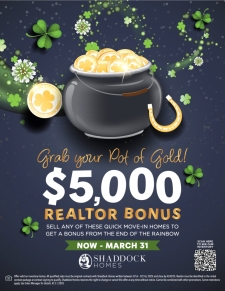 Grab Your Pot of Gold! $5K Realtor Bonus