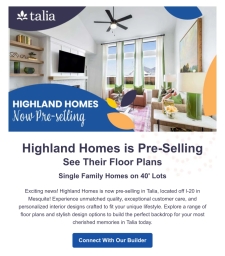 Highland Homes is Pre-Selling in Talia - 🏠 View their Floor Plans!