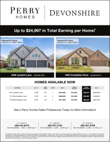 Homes Available Now in Devonshire!