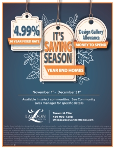 It's Saving Season at Landon Homes!