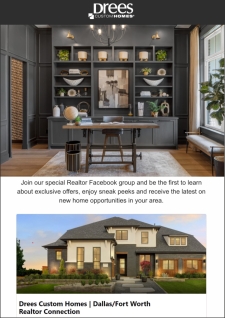 Join Our Drees DFW Special Realtor Group on Facebook