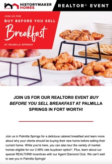 Join Us For Buy Before You Sell REALTOR® Breakfast at Palmilla Springs🥐