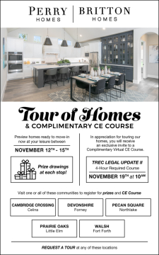 Join us for a Tour of Homes | Prizes | Complimentary CE Course