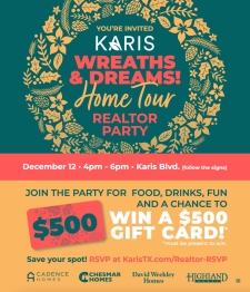 Karis Wreaths & Dreams Realtor Exclusive Party is Dec. 12! RSVP Now🎄