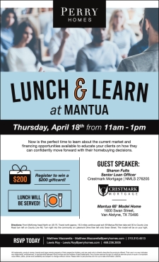Learn About the Current Market & Enjoy Lunch in Mantua