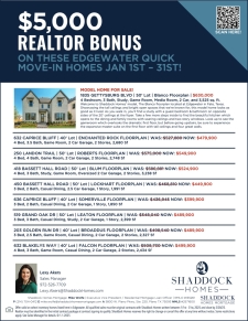 Limited Time $5,000 Realtor Bonus!