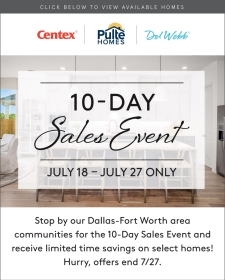 Limited Time Incentives During Our 10 - Day Sales Event!