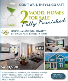 Model Homes for Sale