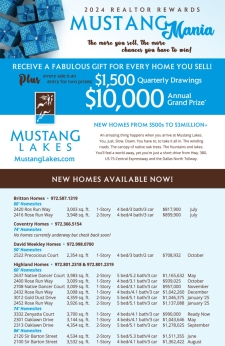 Mustang Lakes Realtor Rewards & Available Homes