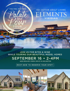 🏡 NOW SELLING: New Neighborhood Opens + 🍷Special Palate & Pour Model Home Tour Sept