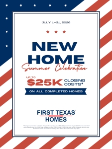 New Home Summer Celebration! $25K is waiting!