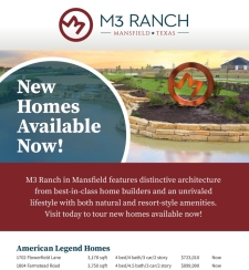 New Homes Now Available at M3 Ranch in Mansfield