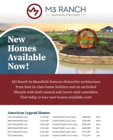 New Homes Now Available at M3 Ranch in Mansfield