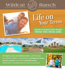 New Homes from the High $200 at Wildcat Ranch in Crandall