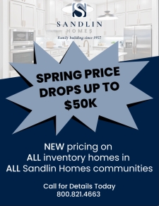 New Pricing on ALL Inventory Homes