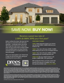 New year, New Drees home: &ldquo;Save Now, Buy Now&rdquo;