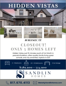Only 5 Homes Left