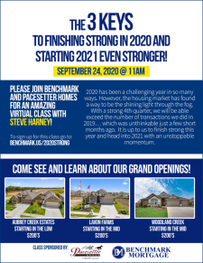 Register Now! Discover the 3 Keys to Finishing Strong in 2020
