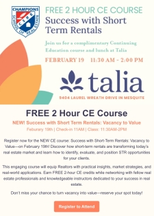 Register Now: Free STR Course for Realtors (Limited Seats)