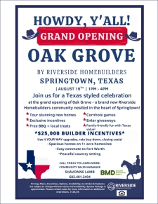 Riverside Homebuilders - Oak Grove Grand Opening!