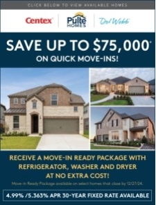 Savings Up to $75K on Quick Move-In Homes!