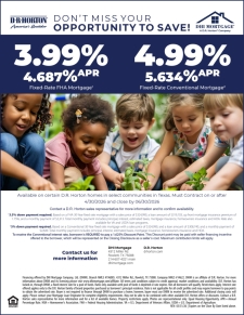 Special interest rates with our affiliated lender, DHI Mortgage