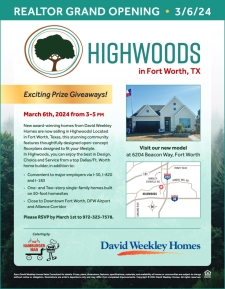 Stop by Highwoods for an Exclusive-Realtor Grand Opening!
