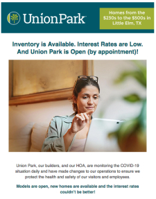 Union Park is Open For Business With Your Health in Mind
