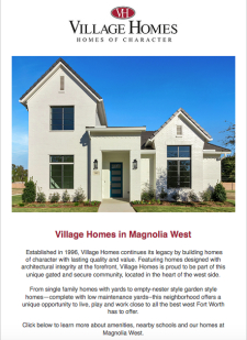 Village Homes in Magnolia West