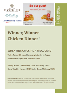 Winner, Winner Chicken Dinner!