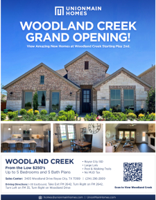 Woodland Creek Grand Opening!