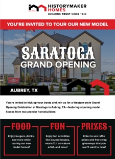 You're Invited! Saratoga Grand Opening