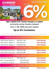 6% Commission in Northeast Houston