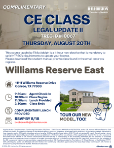 Legal Update II CE Class