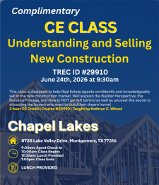 Understanding and Selling New Construction CE Class