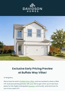 Buffalo Way Villas Pricing Release: Coming Soon Near the Med Center