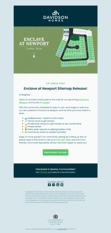 Enclave at Newport Sitemap