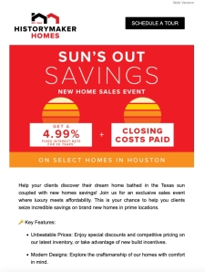 ☀️ SUN'S OUT- New Homes Savings Event 😎