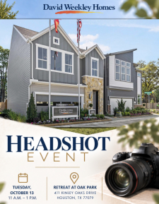 📸 You&rsquo;re Invited: David Weekley Homes Headshot Event
