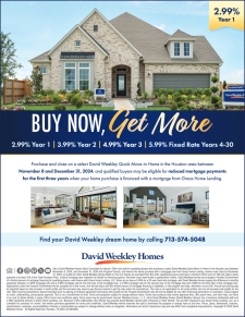 Buy Now, Get More with David Weekley Homes!