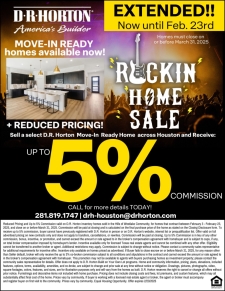 EXTENDED! UP TO 5% ROCKIN’ COMMISSION ON SELECT HOMES