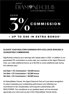 Earn More with The Agent Diamond Club by HistoryMaker Homes