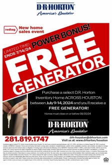 ‼️FREE Generator on Select Homes‼️