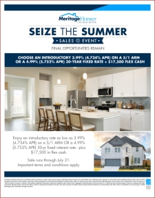 Final Opportunities! 3.99% 5/1 ARM or 4.99% Fixed + $17,500 Flex Cash!