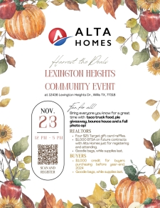 Harvest the Deals at Lexington Heights on November 23rd!